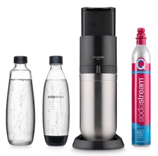 Wassersprudler-Duo-Set titan-silber