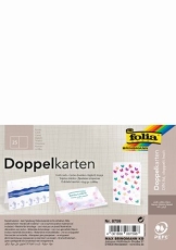 Briefkarte - A6 hoch, 190 g/qm, weiß, doppelt, 25 Stück
