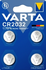 Knopfzellen-Batterie Lithium CR2032 4 Stück