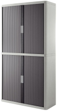 Rollladenschrank easyOffice 2-Meter Schrank, grau/anthrazit