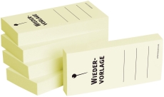 Haftnotizen "Wiedervorlage" - 75 x 35 mm, 5x 100 Blatt