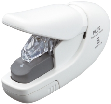 Heftgerät klammerlos - bis 5 Blatt, weiß