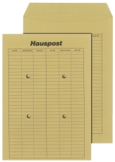 Hausposttasche B4, ungummiert, braun, 110 g/qm