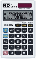 Taschenrechner 088S - Solar-/Batteriebetrieb, 12stellig, LC-Display, silber