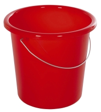 Eimer - Plastik, rund, 10 Liter, rot