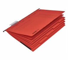 Personalhefter - DIN A4, Karton, 5fach-Register, rot