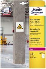 L7876-20 Papier-Etiketten - A4, 80 Stück, 105 x 148 mm, stark haftend, weiß