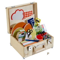 Moderationskoffer U-Act!Line®, Birkenholz, 2212 Teile, natur