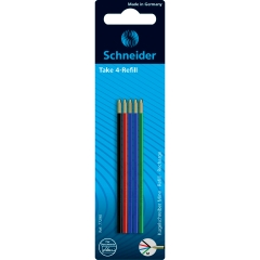 Kugelschreibermine Take 4 Refill, Nachfüllmine, dokumentenecht, M, sortiert
