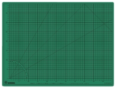 Schneideunterlage Twin-Cutting-Mats - 60 x 45 cm, grün/schwarz, einseitig bedruckt