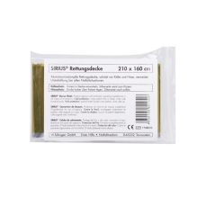 Rettungsdecke - 210 x 160 cm, silber-gold