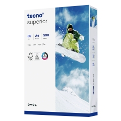 Kopierpapier tecno® superior - A4, 80 g/qm, weiß, 500 Blatt