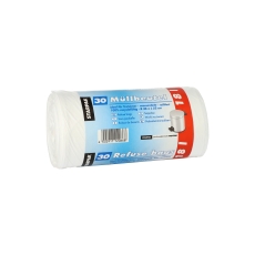 Müllbeutel - 18 L, LDPE, weiß, 30 Stück