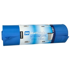Müllsäcke - 120 L, LDPE, blau, 50 Stück