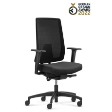 Drehstuhl Indeed Mesh Polo - Netzrücken, schwarz