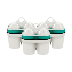 Wasser-Filterpatrone 3er Set Magnesium+Zink, weiß