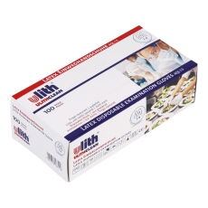 Einmalhandschuhe - Größe L, 100 Stück, Latex, weiß