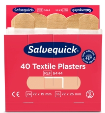 Pflaster-Strips - 6x 40 Stück, elastische Textilpflaster