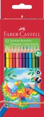 Buntstift Dreikantform - 12 Farben sortiert, Kartonetui
