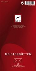 Briefumschlag Meisterbütten - DIN lang, gefüttert, 80 g/qm, 25 Stück