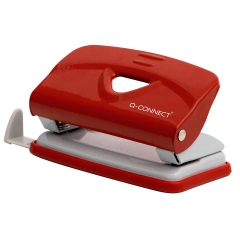 Locher, 10 Blatt, rot/grau