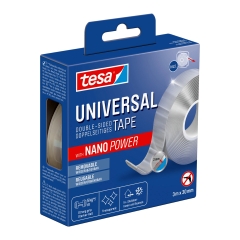 Doppelklebeband Universal Tape, 3 m x 30 mm, 5kg, transparent
