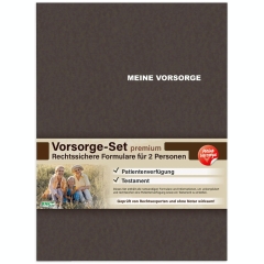 Vorsorge-Set für 2 Personen, Patientenverfügung/Testament