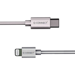 Ladekabel Lightning auf USB-C 2.0 1,0m weiß