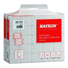 Falthandtuch W-Falz, 2-lagig, 25 x 135 Blatt, hochweiß