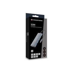 Dockingstation 10-in-1 USB 3.2 Gen 1, HDMI, 100W USB PD, USB-C 5Gbps x 2, USB-A 5Gbps x 3, SD, TF/MicroSD, GbE