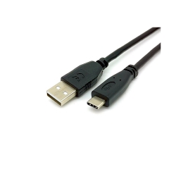 USB-Kabel 2.0, Type-C to A, 1m, M/M, 480Mbps, schwarz