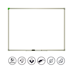 Whiteboard U-Act!Line® Stahl, Aluminiumrahmen, 1800 x 1200 mm, weiß