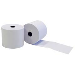 Additionrolle Standardpapier, 76-66-12 mm, 40 m, 60g/m², 5 Stück, weiß