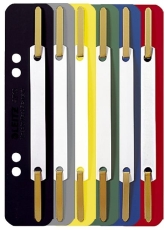 3710 Einhänge-Heftstreifen PP, kurz - sortiert, 250 Stück (10 Bündel mit 25 Stück)