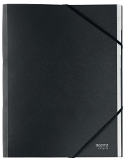 3915 Ordnungsmappe Recycle - A4, 12 Fächer, Karton (RC), klimaneutral, schwarz