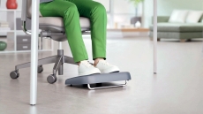 Fußstütze Ergo, verstellbar, recycelter Kunststoff, dunkelgrau