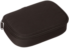 Schüleretui - oval, groß, schwarz