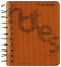 Collegeblock PP Cover - A6, kariert, orange