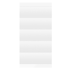 Beschriftungsschild für UniReg - 60 x 20 mm, 100 Stück, weiß