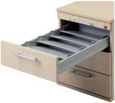 Hammerbacher Satz Schrägablagen ASCA (5Fächer)