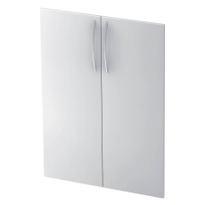 Hammerbacher Paar Türen - 3OH BM Weiß