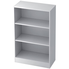 Hammerbacher Regal - 3OH, 40 cm tief, Sockelblende, Weiß