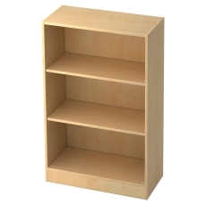 Hammerbacher Regal - 3OH, 80 cm breit, Sockelblende, Ahorn, mit Montageservice