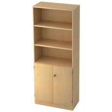 Hammerbacher Regal/Schrank - 5OH, 2OH Türen, Sockelblende, Ahorn/Ahorn, mit Montageservice