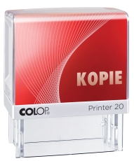 Stempel 20L "KOPIE" - 38 x 14 mm, selbstfärbend, rot, 1-zeilig, Kunststoff