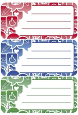 5561 Schuletiketten Social Icons