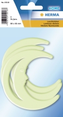 15018 Leuchtsticker Mond - 3 Stück, fluoreszierend