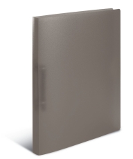 Schulordner - A4, 2-D-Ring Ø25 mm, transluzent grau