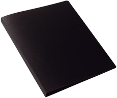 Schulordner - A4, 2-D-Ring Ø25 mm, transluzent schwarz