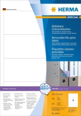 10141 Ordneretiketten A4 weiß 192x61 mm Movables/ablösbar, 400 Stück